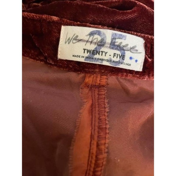 Free People Lotus Velvet Pants 25 NEW - Picture 4 of 4